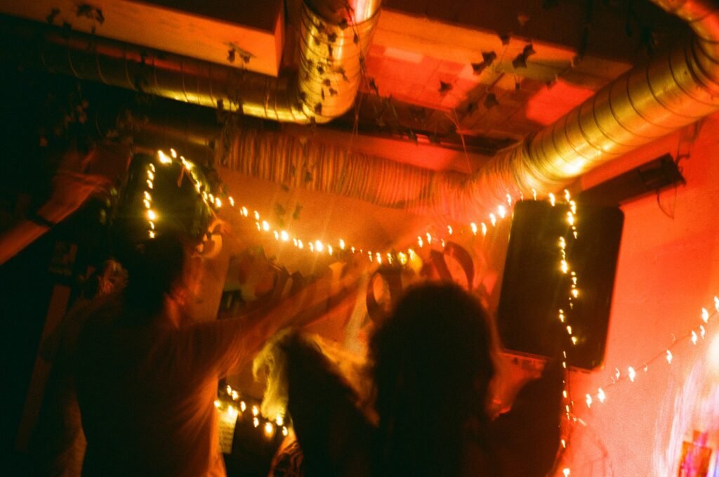People partying on the Gut Level dancefloor, Sheffield