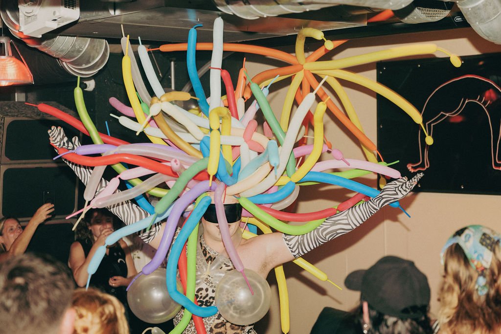People partying on the Gut Level dancefloor, Sheffield
