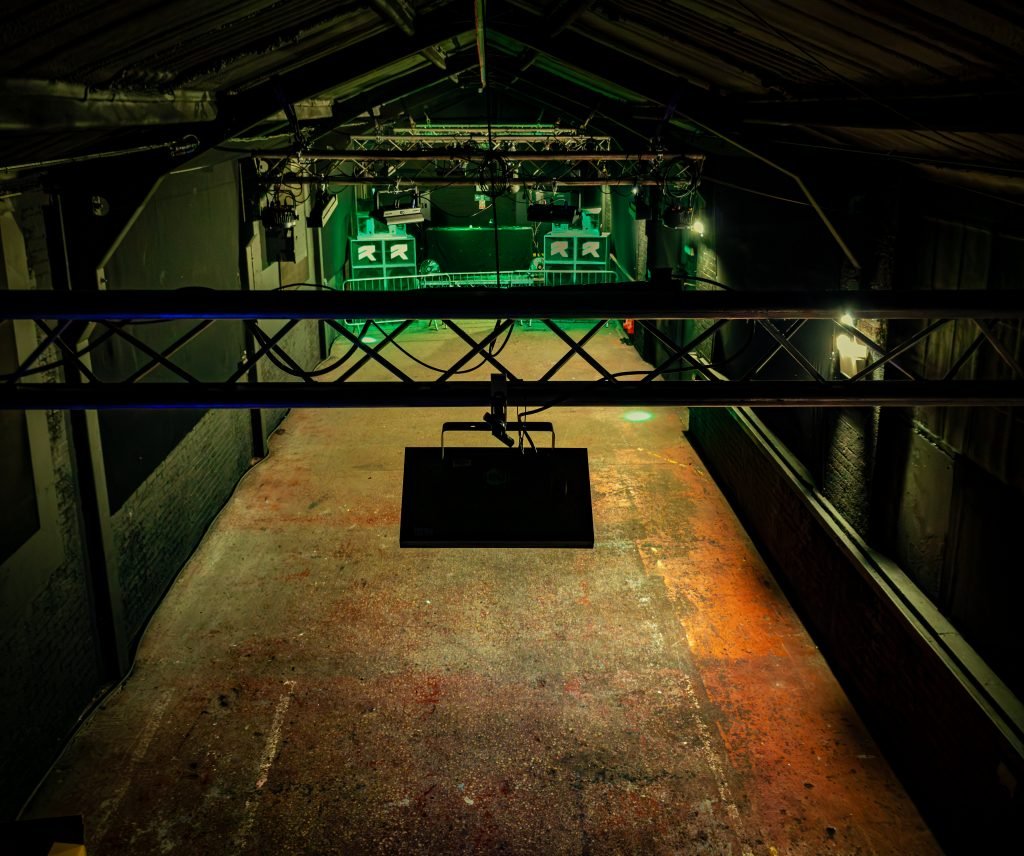 Looking down over the main room at Dryad Works, Sheffield