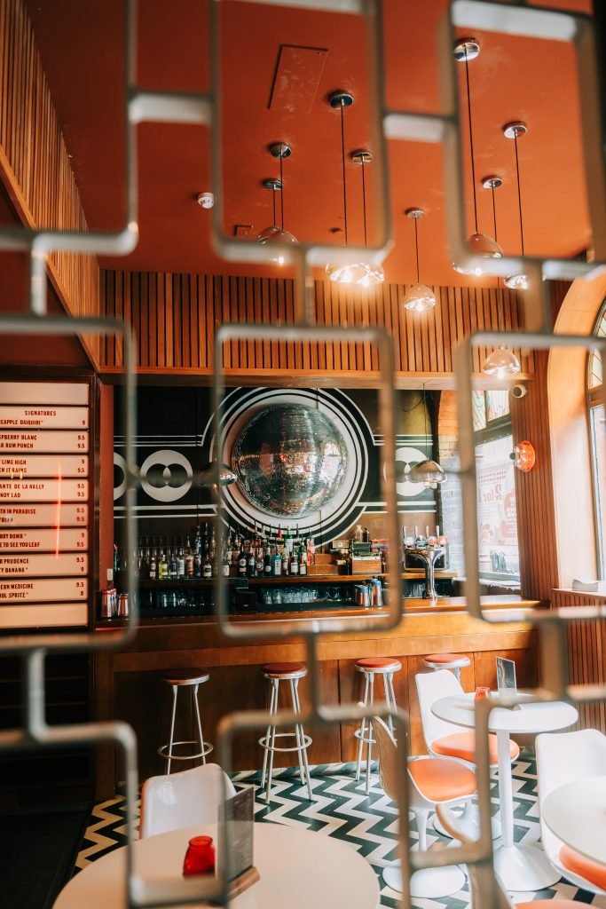 The downstairs bar at Hallamshire Hotel, Sheffield